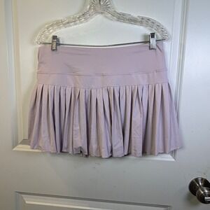 Goldhinge Womens Pleated Athletic Skort Lavender Purple Size XXL